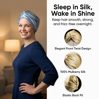 Crownessa Pure Silk Nightcap