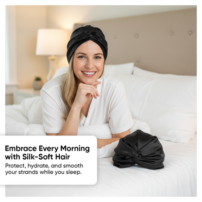 Crownessa Pure Silk Nightcap